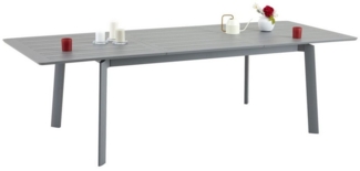 IDIMEX Gartentisch VERANO, Outdoor Tisch ausziehbar 180-260cm, Terrassen Tisch aus Alu anthrazit