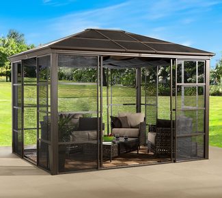 Sojag Castel 1214 | Metall Pavillon mit