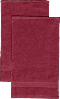REDBEST Gästehandtuch Gästetuch "Chicago" 2er-Pack, Frottier, Walk-Frottier Uni