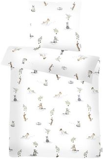 APELT Bettwäsche Cats GOTS, Satin (Bio-Baumwolle), 2 teilig, Katzenmotive