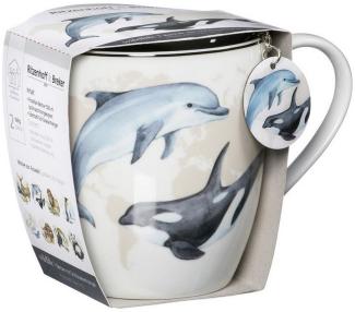 Geschenk-Set Jumbotasse mit Anhänger Wildlife - Jumbotasse mit Anhänger Delfin