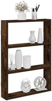 vidaXL Wandregal Räuchereiche 43x9x60 cm Holzwerkstoff 860053
