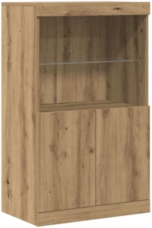 vidaXL Sideboard Braun 60 x 37 x 100 cm Holzwerkstoff 863034