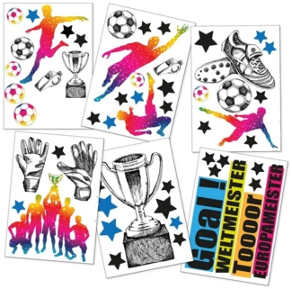 Sunnywall Wandtattoo Fussball Wandsticker Wandtattoo (6 St)