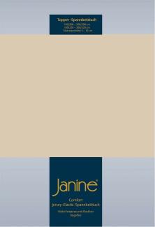 Janine Topper Comfort Jersey Spannbetttuch | 90x190 cm - 100x220 cm | sand