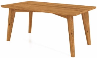 Couchtisch Gerg aus Wildeiche massiv 60x110x48 cm mit Holzbeinen