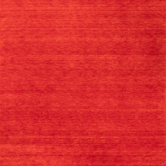 Morgenland Gabbeh Teppich - Softy - Uni - quadratisch - 150x150 - Rost