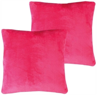 Bestlivings Kissenbezüge Celina, (2 Stück), Flauschbezug / Kissenbezug (40x40 cm) mit Reißverschluss