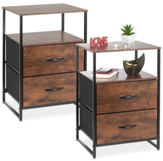 Nachttisch Industrial 2er Set