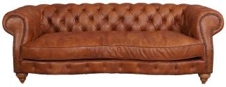 Clubsofa Castlefield 3-Sitzer Chesterfield-Stil "Columbia-Brown"