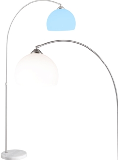 RGB LED Stehlampe mit Marmorsockel und Teleskopfunktion