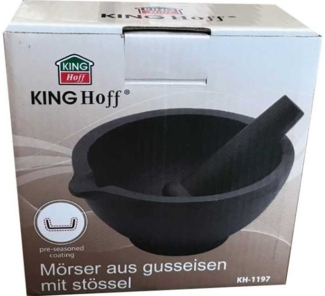 KingHoff CAST IRON MOZDZIERZ KINGHOFF 13cm