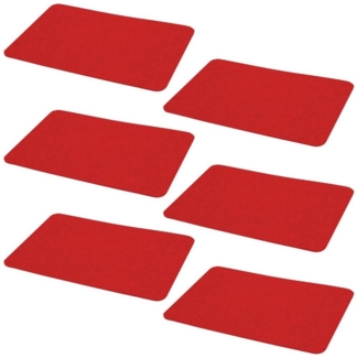 HAC24 Platzset Filz Platzmatte Tischsets Untersetzer Tischmatten Filzuntersetzer, (Set, 6-St), 44x30 cm, Rechteckig