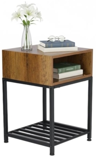 Nachttisch Industrial mit Fach & Ablage 10052161_1511