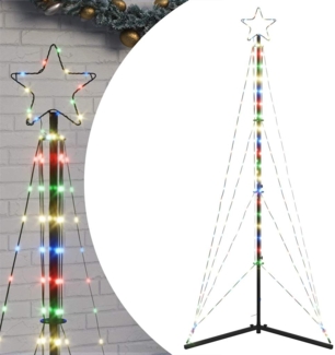 vidaXL LED Weihnachtsbaum 363 LEDs Mehrfarbig 182 cm 4016411