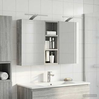 vidaXL Badezimmerschrank-Set 3 pcs 80 x 10,5 x 50 cm Holzwerkstoff 3403661