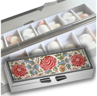 MediMuc Pillendose für 7 Tage von Fridolin - mit Spiegel - Modellauswahl, Tablettendose, Pillendose, Tabletten Organizer, Tabletten Dose