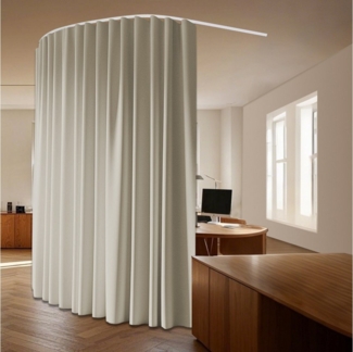 Jibenhome Gardine Raumteiler Vorhang,Verdunkelungsvorhang mit Schiene (1 St), verdunkelnd, Extra Breite,Gardine mit Schieneneinbausatz