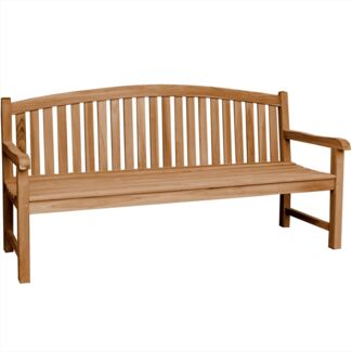 Gartenbank Bari Teak Massivholz - Breite: 180 cm
