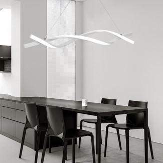 OULENBIYAR LED Pendelleuchte 24W Esstisch Hängeleuchte, Dimmbar mit Fernbedienung Hängeleuchte, LED fest integriert, Kaltweiß, Naturweiß, Warmweiß, Esszimmerlampe Küchenlampe Hängelampe