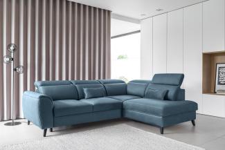 Wohnideebilder Noble Dunkelblau Ecksofas & Eckcouches CO-NOB-RT-38SAV