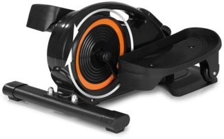 MAXXMEE Ellipsentrainer Beintrainer - Crosstrainer im sitzen, Sport am Schreibtisch, Fit im Büro, 8 Trainingsstufen in schwarz