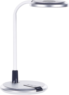 LED Schreibtischlampe COLUMBA verstellbar Metall Weiß-Silber