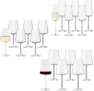 Stölzle Lausitz POWER Weinglas Sektglas Set 18 tlg.