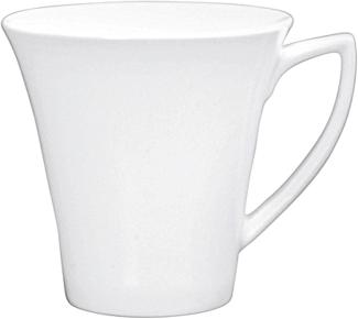 Retsch Arzberg 149996321 Kaffeebecher 320 ml, New Bone China Porzellan, weiß (6er Pack)