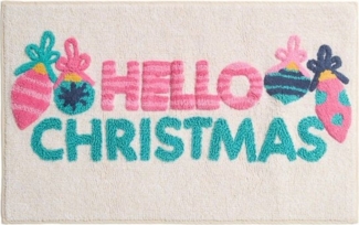 Next Badematte Badematte aus 100 % Baumwolle, Hello Christmas, Höhe 80 mm, Baumwolle