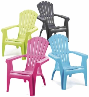 Progarden Deckchair Dolomiti anthrazit Stapelstuhl Gartenstuhl Stapelsessel