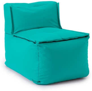 Lumaland Sitzsack-Sofa, Polyester, Mittelteil, Türkis, 70 x 81 x 54 cm