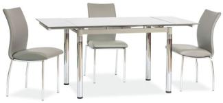 Esstisch Küchentisch GD018 110-170x74x75cm grau ausziehbar