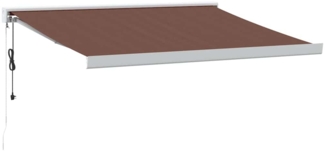 vidaXL Markise Automatisch Braun 350x250 cm 3215729