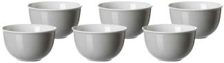 Ritzenhoff & Breker DOPPIO Müslischale 14 cm grau 6er Set