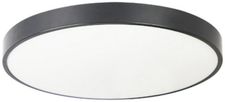 Nettlife LED Panel Deckenleuchte Flurlampe Schwarz Rund 17W Küchelampe, Augenschutz, LED fest integriert, Neutralweiß, Küche Wohnzimmer Schlafzimmer Flur Balkon Büro Eingang Keller