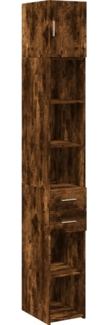 vidaXL Hochschrank Schmal Räuchereiche 30x42,5x225 cm Holzwerkstoff 3281270