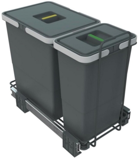 Elletipi Srl Einbaumülleimer Ecofil Abfallsammler PF01 Mülleimer Auszug ab 40cm Unterschrank