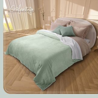 Wohndecke in Lammfell-Optik Kuscheldecke weich & flauschig - Sherpa Fleecedecke, Gräfenstayn, Warme Wolldecke & Sofaüberwurf Tagesdecke für Couch & Sofa