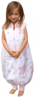 Sommer Kinderschlafsack mit Füßen Teddy-Ballerina – 0.5 TOG