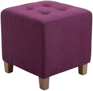 CLP 2er Set Sitzhocker Pharao, antik-hell mit hochwertiger Polsterung,lila