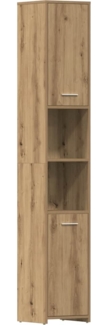 vidaXL Badschrank Artisan-Eiche 30x30x183,5 cm Holzwerkstoff 859394