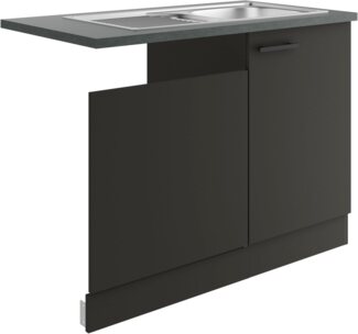 OPTIFIT Spülenschrank Palma Breite 110 cm, geeignet für teilintegrierte Geschirrspüler