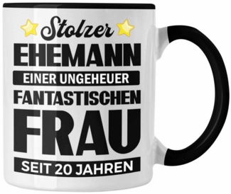 Trendation Tasse Trendation - Tasse 20 Jahre Verheiratet Geschenk Ehemann Lustiger Spru