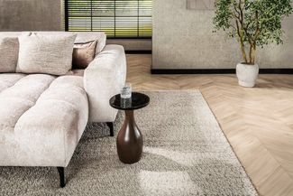 KAWOLA Beistelltisch MOKKA S Glas kupfer 45 x 30 x 30 cm