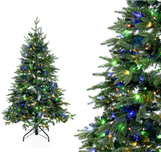 Evergreen Künstlicher Weihnachtsbaum Sherwood Fichte | Inkl. LEDs | Grün | 150 cm