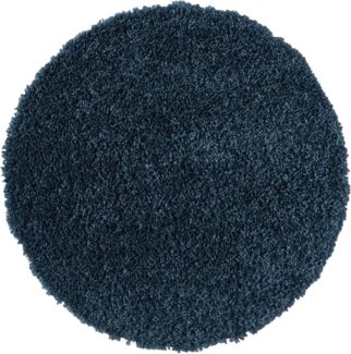 Myflair Möbel & Accessoires Hochflor-Teppich My Shaggy, rund, Höhe: 37 mm, Shaggy, Uni Farben, leicht glänzend, Microfaser, extra flauschig