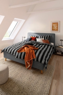 SCHÖNER WOHNEN-Kollektion Wendebettwäsche Panel, Renforcé, 2 teilig, aus reiner Baumwolle und kleinem Stehsaum