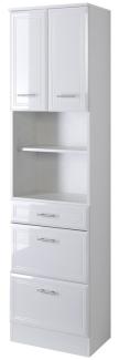 Hochschrank RIMINI-03, Hochglanz weiß, B x H x T ca.: 50 x 190 x 34cm