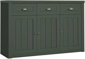 AX LIVING Kommode mit Schubladen Palmano K3SP – 130 cm breit, Grün